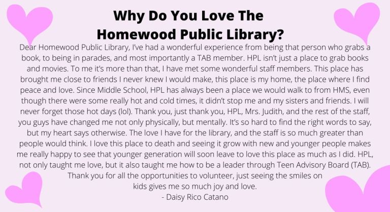 HPL Love Contest - Teen 1st Place